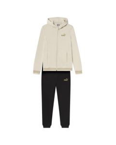 Puma Essentials+ Glitter FZ Hooded Suit FL Girl