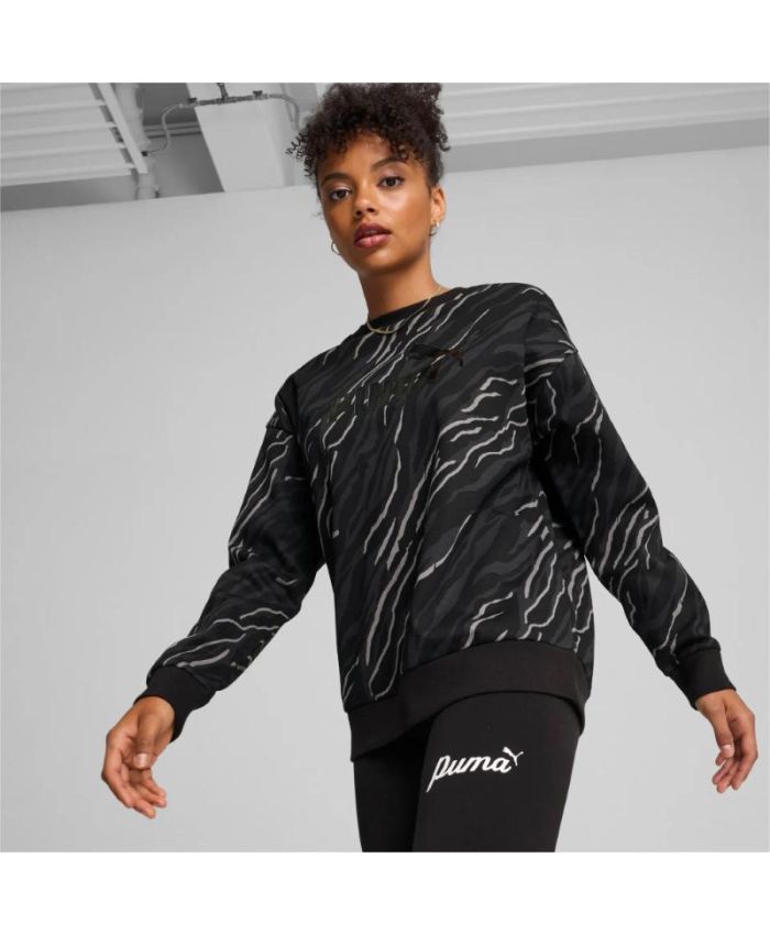 Puma - Puma Essentials+ Animal AOP Crew FL W