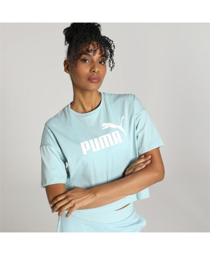 Puma - Puma Essentials Cropped Logo Tee W