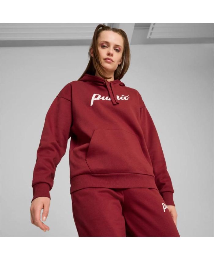 Puma - Puma Essentials+ Script Hoodie FL W