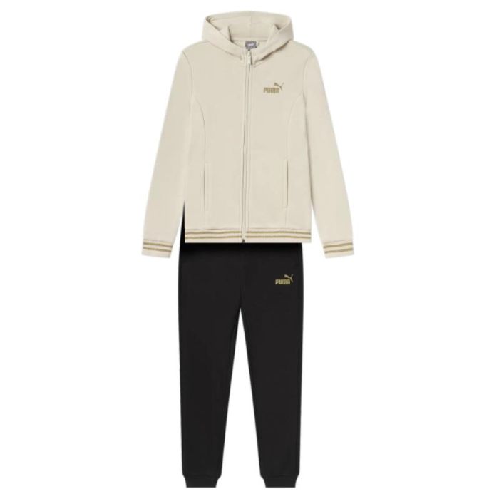 Puma - Puma Essentials+ Glitter FZ Hooded Suit FL Girl