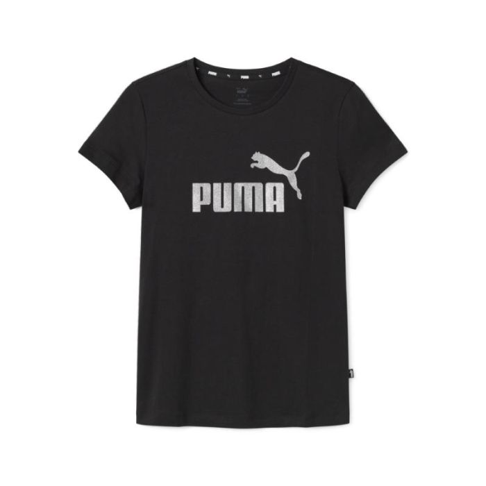 Puma - Puma Essentials+ Glitter Logo Tee W